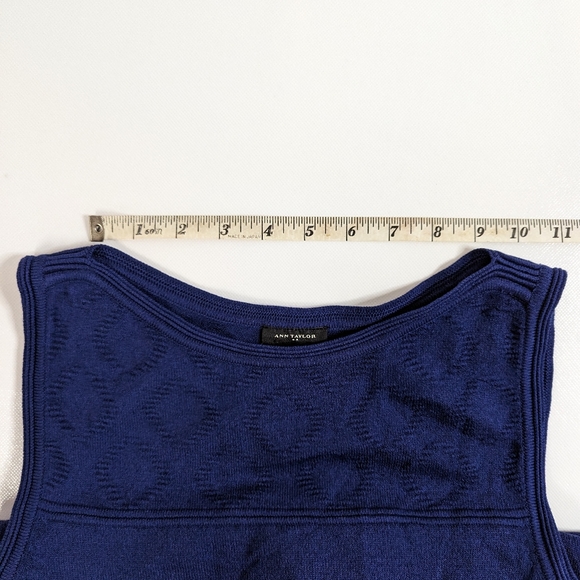 Ann Taylor Sleeveless Knit Dress, S, Dark Blue - Picture 11 of 13